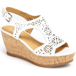 Franco Sarto The Artist’s Collection White Wedge